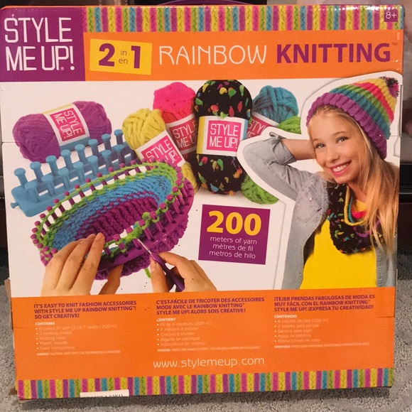 NEW rainbow knitting kit - Picture 2 of 3